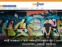 Tablet Screenshot of funsport-burghausen.de